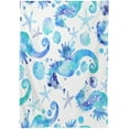 thumbnail image 2 of GZHJMY Cute Seahorse Square Tablecloth, Waterproof Stain Wrinkle Resistant Washable Polyester Table Cover for Picnic Dinner Holiday Kitchen Party Decor, 60 x 60 in Home Decor, 2 of 7