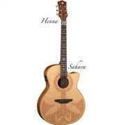 Luna Henna Sahara Cutaway Grand Concert Spruce Top Acoustic-Electric Guitar - Satin