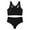 Black, variant on Womens Bras Square Neck Crop‑Top Bralette, Soft Cup Wireless Pullover Bra for All Day Wear