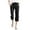 Black, variant on Women's High Rise Wide Leg Trousers with Elastic Waist Comfortable Straight Leg Long Pants Featuring Pockets Versatile Everyday Casual