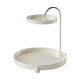 thumbnail image 5 of Estante de almacenamiento de 2 niveles, organizador de baño con rotación de 360 ​​grados, multiusos, para cocina Blanco, 5 of 9