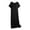 Black, variant on Women's Nightgown with Built-in Bra O Neck Short Sleeve - Rayon Spandex Soft Comfy Sleepwear for All Seasons