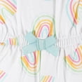 thumbnail image 2 of Gerber Romper blanco y arcoiris para bebe 100% algodón verano 1 a 5 años, 2 of 4