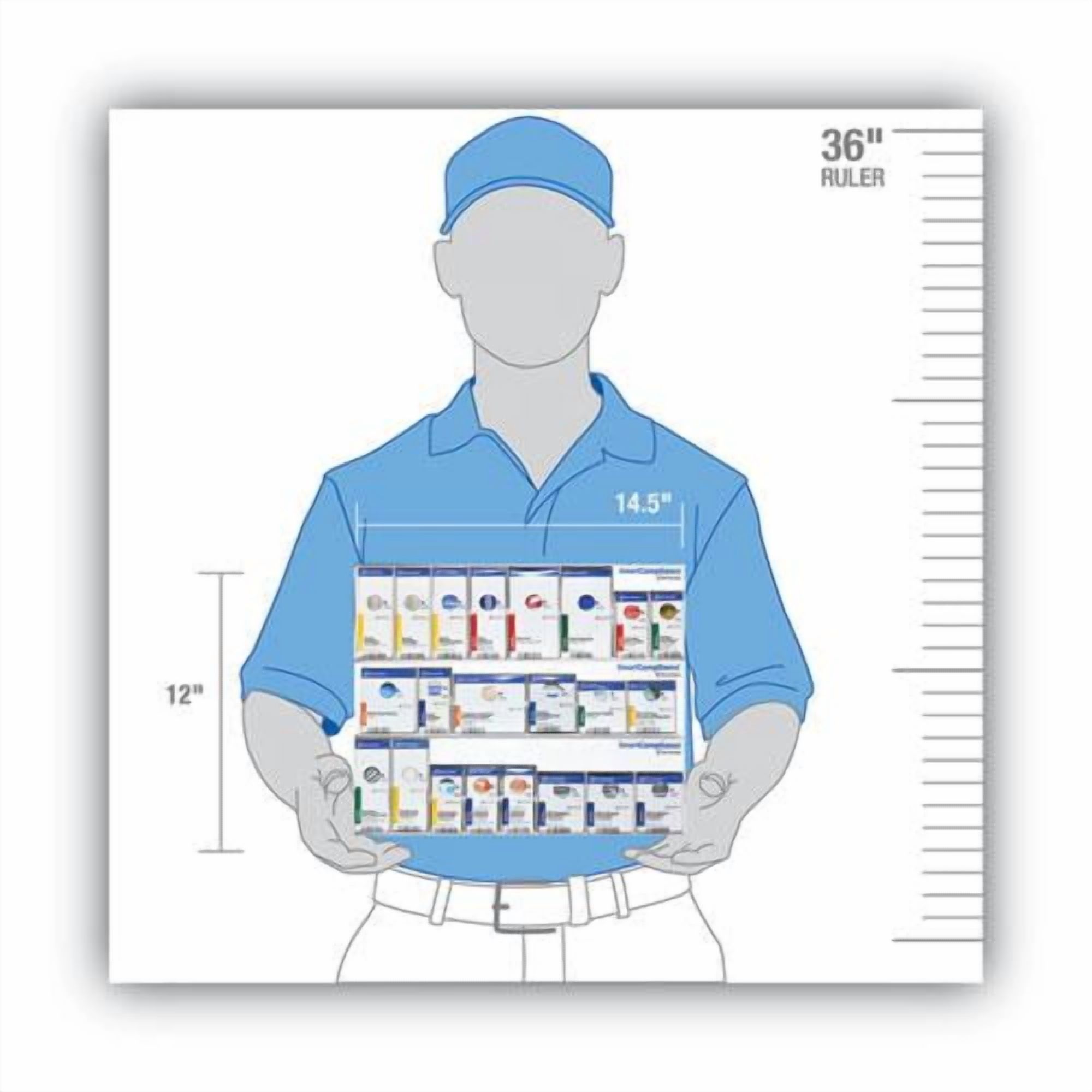 ACME United 91131 100-Person Retrofit Grid System First Aid Kit with ANSI Compliant