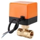 thumbnail image 1 of Válvula de bola eléctrica-AC 220V Válvula de bola eléctrica motorizada de latón 2 vías 3 cables 1.6Mpa Rosca DN15 DN25(DN15), 1 of 8