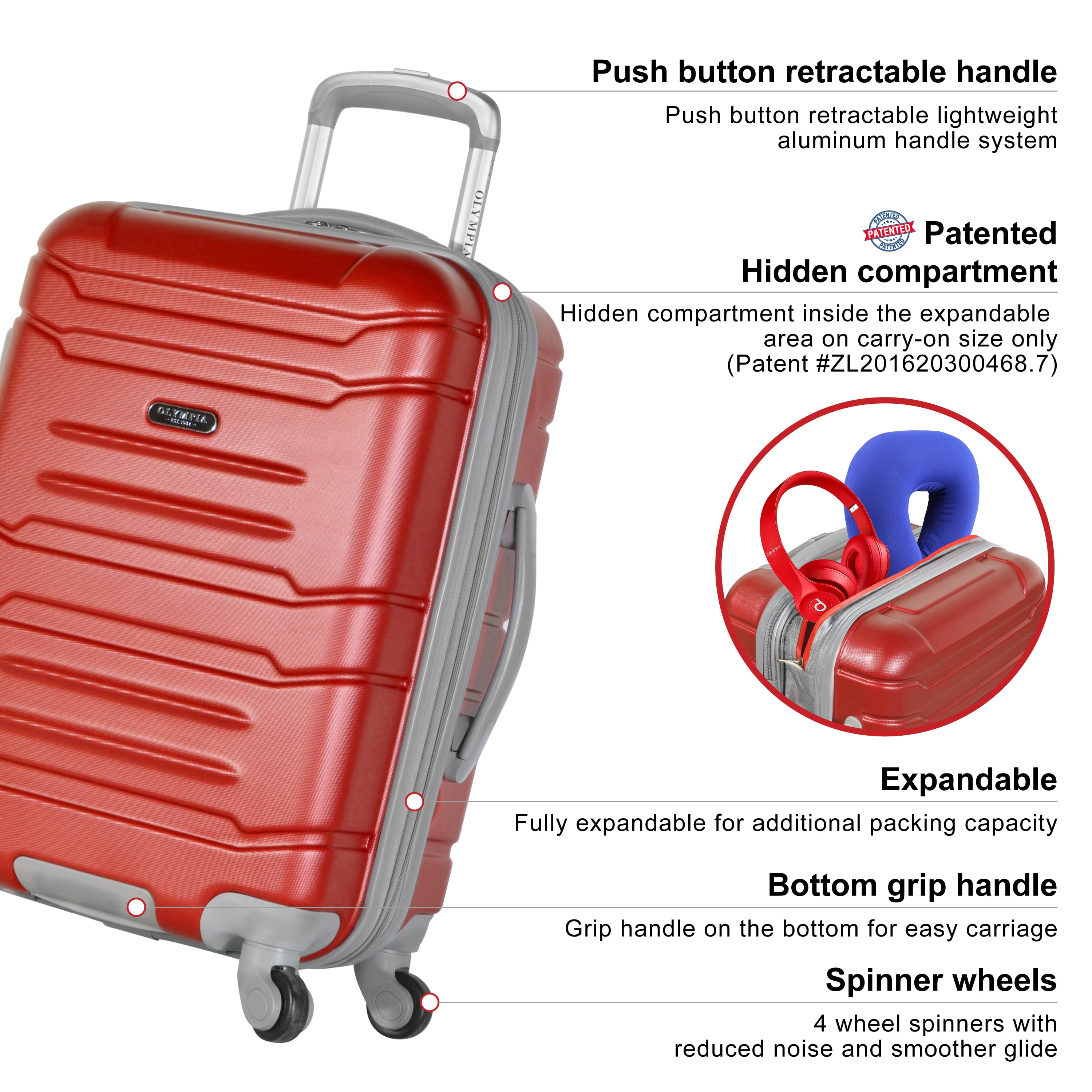 carry on bag with bottom compartment