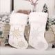 thumbnail image 4 of Moyic Medias de Navidad Plata Copo de nieve dorado Colgador Calcetines Decoración Colgante Dulces Aperitivos Bolsa de regalo Fiesta Bar Boda Kits de decoración para fiestas Plata Moyic HA068968-02, 4 of 6