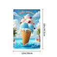 thumbnail image 4 of Amhnf Hello Summer Ice Cream Garden Flag For Home Outdoor Garden Yard Decor 12x18 inch, 4 of 5