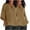 Brown, variant on Timegard Womens Tops 2pc Plus Size 3/4 Sleeve Drop Shoulder Loose Casual Lightweight Side Split Blouse
