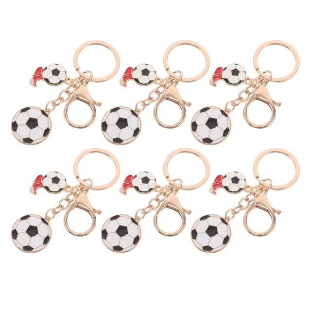 YSNOOWE 6Ud Llavero De Fútbol Ligero Y Duradero Para Y Regalos De Aficionados