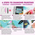 thumbnail image 2 of DIY Diamond Painting Kits for Adults American flag airplane fighter military weapon (4) Beginners Painting Set Round Full Drill Craft Diamond Art Painting Canvas Supply for Home Art Wall Decor, 2 of 4