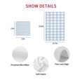thumbnail image 7 of Light Blue Plaid Kitchen Dish Towels for Drying Dishes Set of 3, Modern Minimalist Country Waffle Weave Microfiber Hand Tea Bathroom Towels Quick Dry & Absorbent Towel 15.7x23.6, 7 of 7