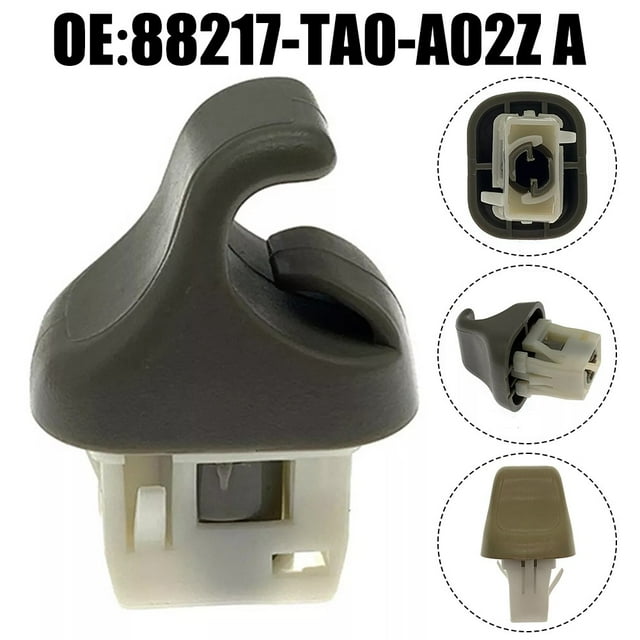 BUYISI 2Pcs Sun Visor Clip Holder Fits Support For Accord 2008-12 88217-Ta0-A02Zb Grey