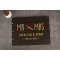 thumbnail image 4 of Darling Souvenir Personalized Engraved Laser Cut Wedding Guest Book Wooden Cover Sign-in Book Registry Guestbook Scrapbook-2Q, 4 of 7