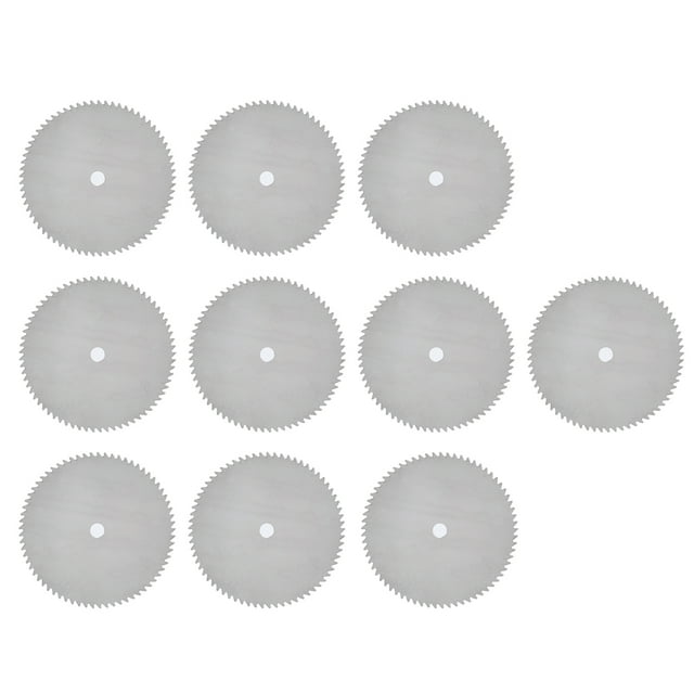Circular Saw Blade, Stainless Steel Small Silver Disc Drill Blades DIY Power Tool Accessories 10Pcs With Connecting Rod For Grinding For Wood 32mm