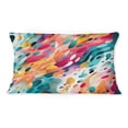 thumbnail image 2 of Designart "Abstract Wilderness In Hues I" Abstract Printed Throw Pillow, 2 of 5