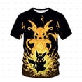 thumbnail image 2 of Camiseta de dibujos animados de Pikachu para niños de Pokemon Spirit Baokemeng, camiseta cómoda de verano 2023 para niños 120 heqiyong CONDUJO, 2 of 2