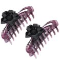 thumbnail image 1 of Pinza de Garra Grande para El Cabello de s Mujeres Fuerte Pinza de Cabello Stying, Paquete de 2 Púrpura Macarena Garra de pelo grande para mujer, 1 of 8