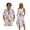 Starfish Coral, variant on Whosucclay Starfish Coral Print Matching Hawaiian Outfits for Couples, Women's Casual Summer Sleeveless Crewneck Dress with Pockets Men's Hawaiian Button Down Aloha Shirt, S