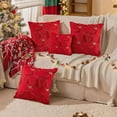 thumbnail image 4 of 3D Christmas Tree Plush Pillow Covers 18x18 In, Soft Backrest Cushion Covers For Bedroom Sofa No Pillow Core IncludedDark Green, 4 of 9
