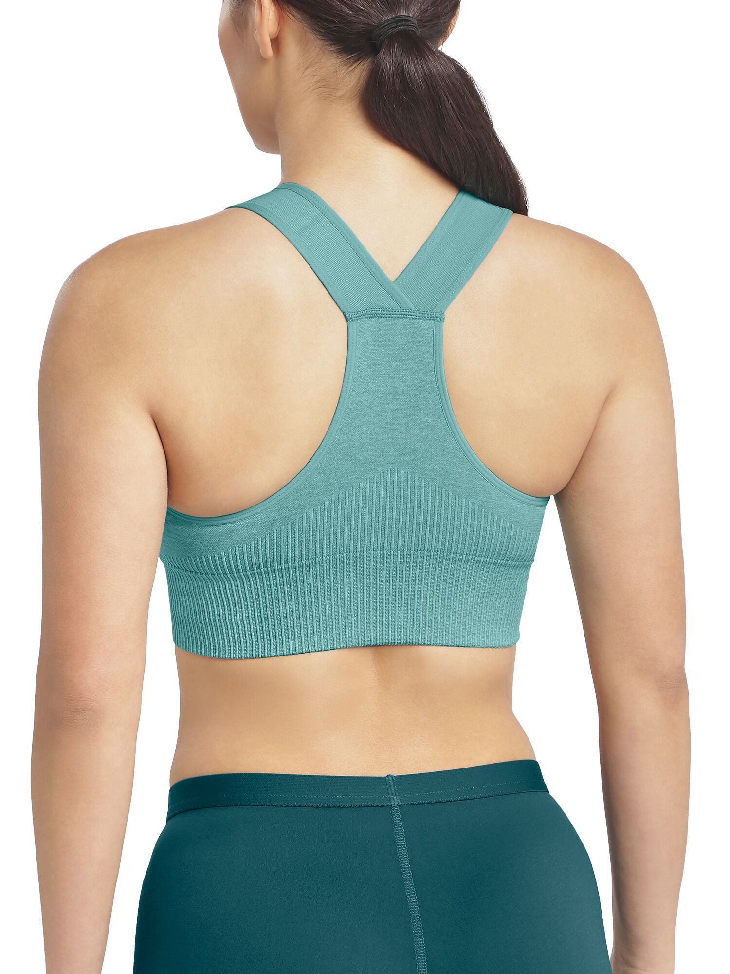 Reebok Women's Medium Impact Seamless Racerback Sports Bra, Sizes S - XXXL