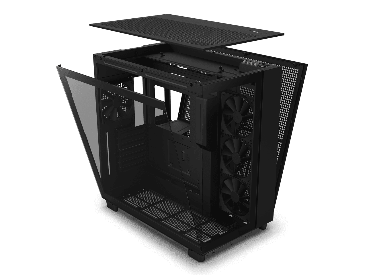 NZXT H9 Flow - All Black - CM-H91FB-01 - Dual-Chamber Mid-Tower