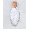 thumbnail image 4 of The Peanutshell Newborn Swaddles for Baby Boys or Baby Girls, 3 Pack Set, Grey Safari Sky, 4 of 7