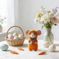 thumbnail image 2 of zhangmingg Handmade Bunny Rabbit Animal Figurine Cute Easter Decoration for Home Desktop Ornament and Tiered Tray Display, 2 of 4