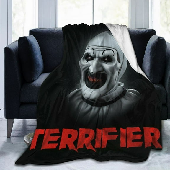 Ultra Soft Fleece Flannel Blankets Terrifier Cozy Warm Throws for Couch Sofa Bed 50"x40"