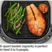 Chefman TurboFry® Touch 6-Qt Easy-View Air Fryer w/ 4 Cooking Presets and 450°F Hi-Fry Button - Gray