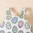 thumbnail image 6 of Odeerbi Baby Girls Clothes Toddler Jumpsuit Outfit Easter Rabbit Print Jumpsuits Cartoon Printing Strap Romper Pants Light Blue, 6 of 8