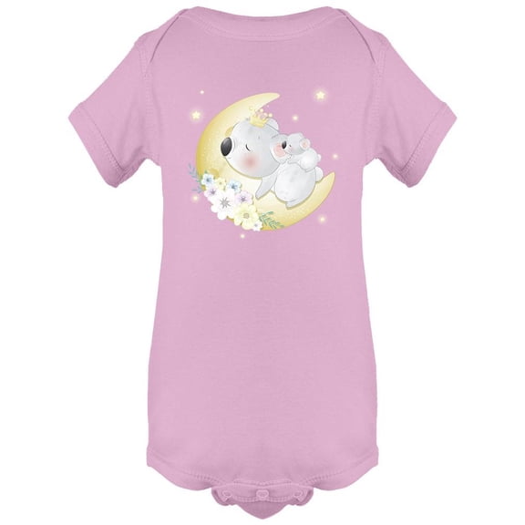 Mother And Baby On The Moon Bodysuit Infant -Image by Shutterstock,  18 Months