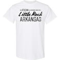 thumbnail image 3 of Inktastic From Little Rock Arkansas in Black Distressed Text T-Shirt, 3 of 5