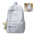 thumbnail image 2 of Schǒ-ǒl Backpack for College High Middle Schǒ-ǒl Fashion stǔdənt Bag, Polka Dot Backpack with Cute Charm, with Laptop Compartment for Schǒ-ǒl, Travel, and Daily Use, 2 of 9