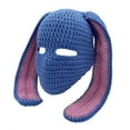 thumbnail image 1 of Winter Warm Knit Hoodwith Rabbit Ears for Adults Suitable for Seasonal Outdoor Activities and Everyday Comfort, 1 of 2
