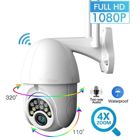 Wireless Outdoor Camera Wifi IP Camera 1080P 360 Degree PTZ 2.0MP Waterproof Cam Support Two-way