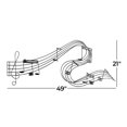 thumbnail image 4 of DecMode Traditional Black Metal Wall Décor, 49"W x 21"H Features Music Staff with G Clef and Musical Notes Design, 4 of 14