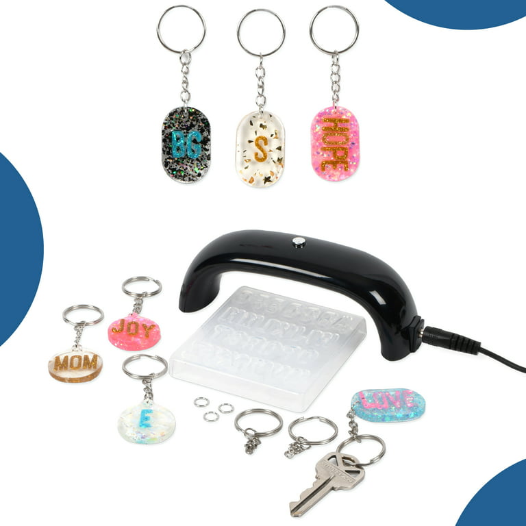 Blue Moon Beads UV Resin Monogram Keychain-Making Kit : : Arts &  Crafts