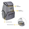 thumbnail image 3 of RTIC 15-Can Lightweight Cooler Backpack with Pockets, Smoke, 3 of 7