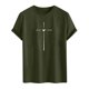 thumbnail image 3 of Tops para hombre, blusas y camisas de cuello redondo y manga corta para hombre. Camiseta/camisa informal de cuello redondo y manga corta con estampado de corazones para hombre. Tops de poliéster para, 3 of 3
