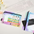 thumbnail image 4 of ALAZA 2 Pack Pencil Pouch Rainbow Tie-dye-a3 Pencil Case for 3 Ring Binder Clear Window Pencil Bag Organizers, 4 of 6