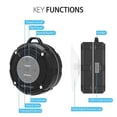 thumbnail image 3 of ASIYUN Altavoz de ducha, altavoz Bluetooth impermeable IPX7, sonido HD fuerte, altavoz inalámbrico portátil con ventosa y gancho resistente, micrófono incorporado, para ducha, piscina, playa, al aire, 3 of 5