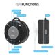 thumbnail image 3 of ASIYUN Altavoz de ducha, altavoz Bluetooth impermeable IPX7, sonido HD fuerte, altavoz inalámbrico portátil con ventosa y gancho resistente, micrófono incorporado, para ducha, piscina, playa, al aire, 3 of 5