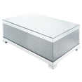 thumbnail image 4 of ACME Mallika Table Basse Rectangulaire en Miroir et Faux Cristaux, 4 of 6