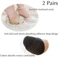 thumbnail image 3 of Ball of Foot Cushion Socks Seamless Toe Topper Socks Half forefoot socks Non-Slip Pain Relief Toe Half Socks, 3 of 6