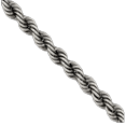 thumbnail image 2 of 925 Sterling Silver 2.9mm Rope Chain Twisted Link Necklace, 2 of 4