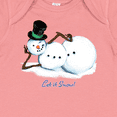 thumbnail image 4 of Inktastic Let it Snow Sassy Snowman in Top Hat Boys or Girls Baby Bodysuit, 4 of 5