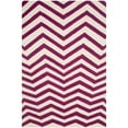 thumbnail image 4 of Safavieh Cambridge 4' X 6' Hand Tufted Wool Rug in Ivory and Fuchsia, 4 of 10