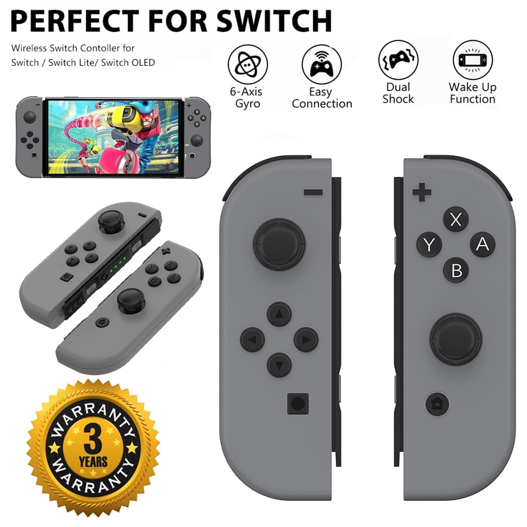 Nintendo Switch Console with Gray Joy-Con, JP Version, Free