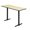 Maple, variant on 48 X 24 In. Cain Cafe Height Training Table - Mahogany
